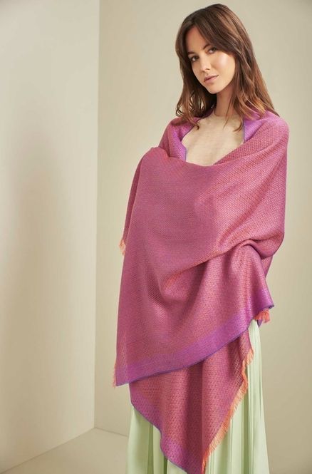 Hovedbilde Alpakka skjerf, SOY, Lilla