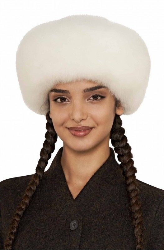 Alpakka pels lue, hvit