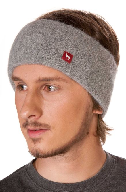 Hovedbilde Alpakka pannebånd, Stretch, unisex - Sølvgrå