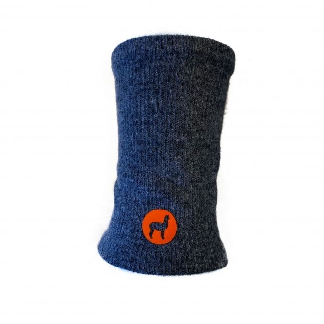 Hovedbilde Alpakka pulsvarmer, Kort, grå