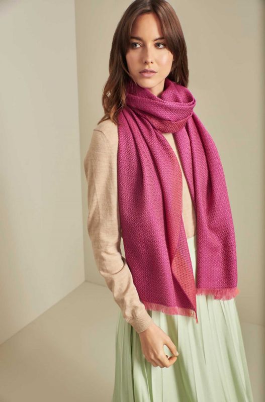 Alpakka skjerf, SOY, Kirsebær-rød