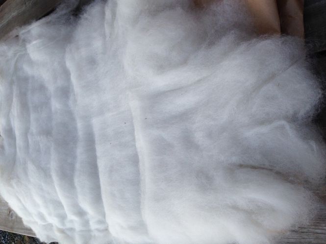 Hovedbilde Kardeflak alpakkaull, Naturhvit, 200 gram