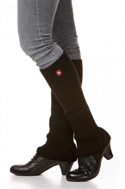 Hovedbilde Alpakka leggvarmer, RIPP, sort