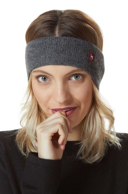 Main Image Alpaca Headband with Ear Warmers - Grey