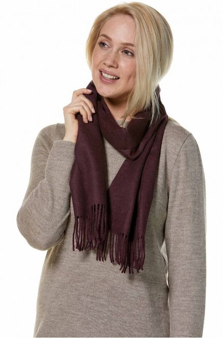 Hovedbilde Alpakka skjerf, UNI, aubergine