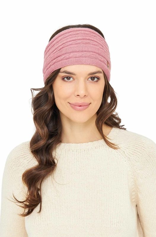 Alpakka pannebånd, Suave, rosa