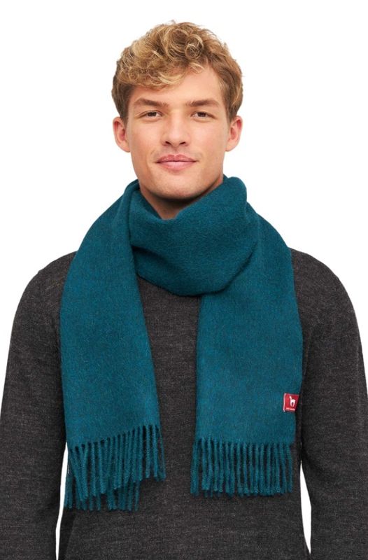 Alpakka skjerf, UNI, Petrol