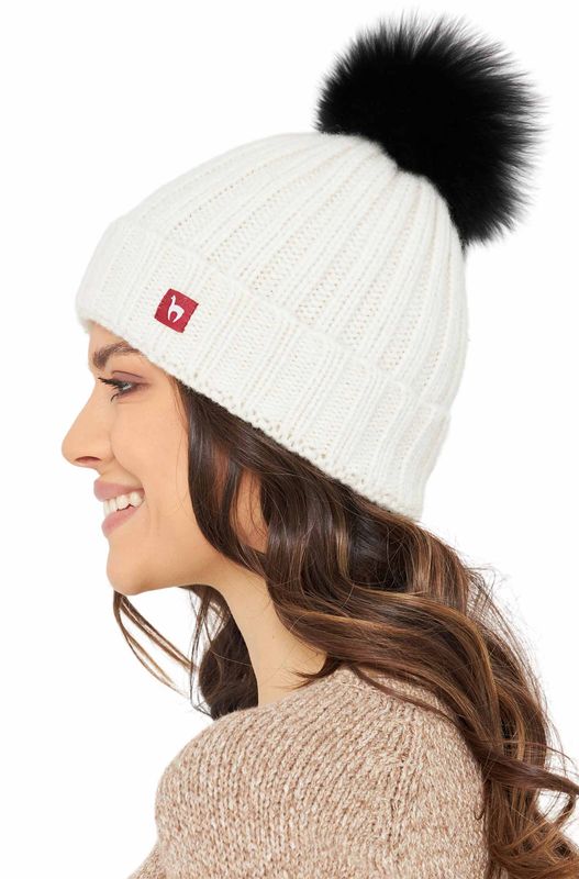Alpakka lue med dusk, Bianca - Offwhite