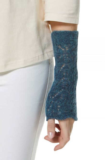 Hovedbilde Alpakka pulsvarmer, Hadia, petrol