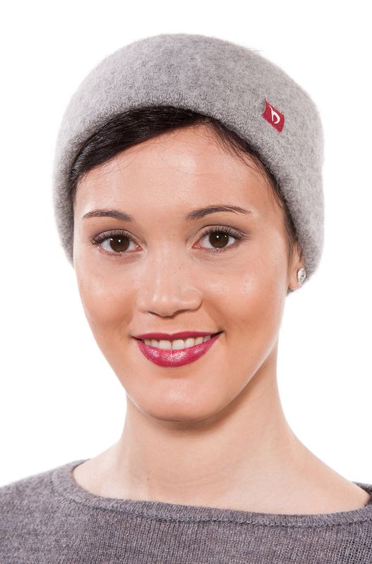 Alpakka pannebånd, Stretch, unisex, sølvgrå