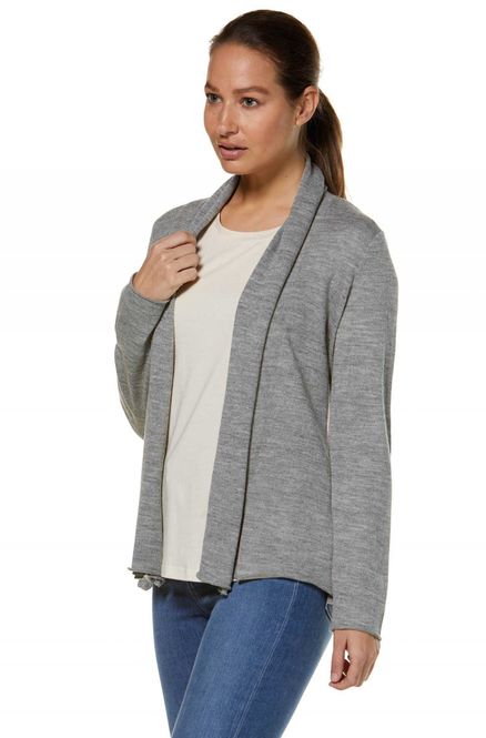 Hovedbilde Alpakka cardigan, Penelope - Sølvgrå